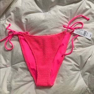 Neon pink bikini bottoms!